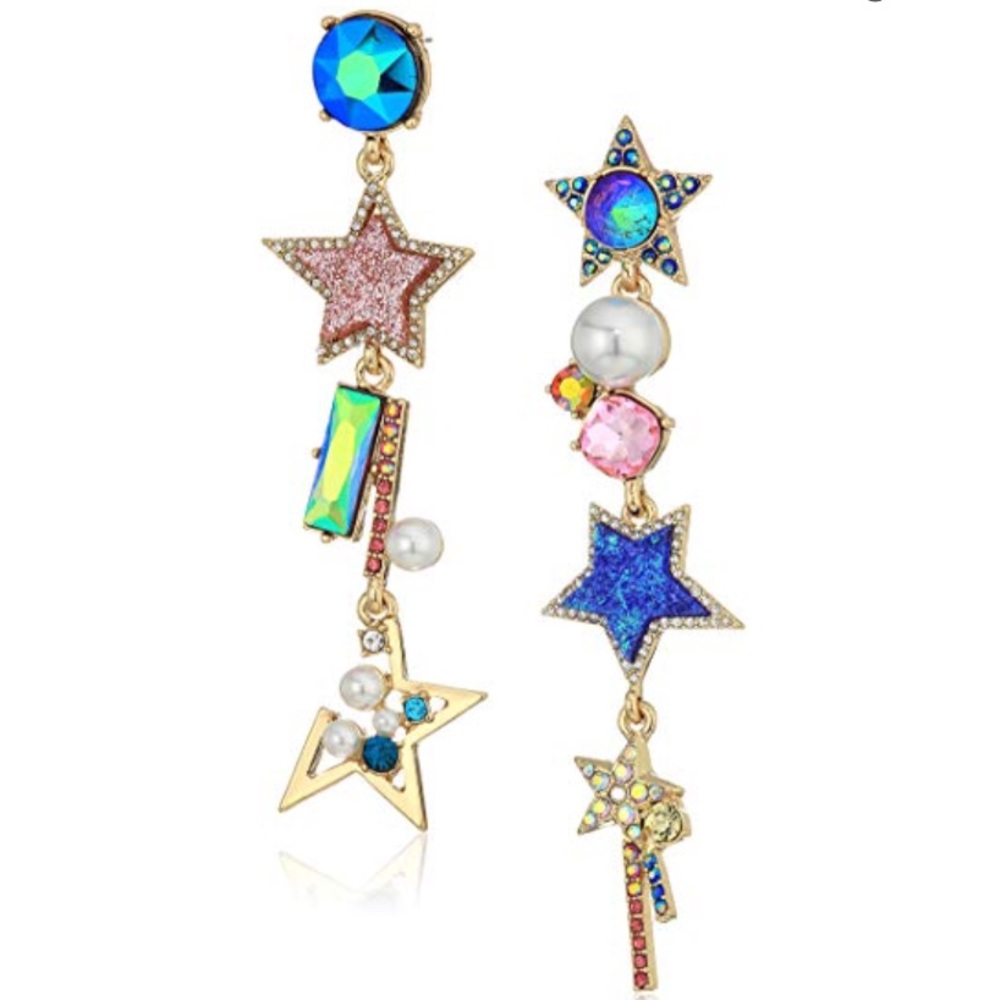 Betsey Johnson | women's star & Pearl earrings